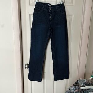 Lee Riders size 14  stretch jeans in medium blue denim color